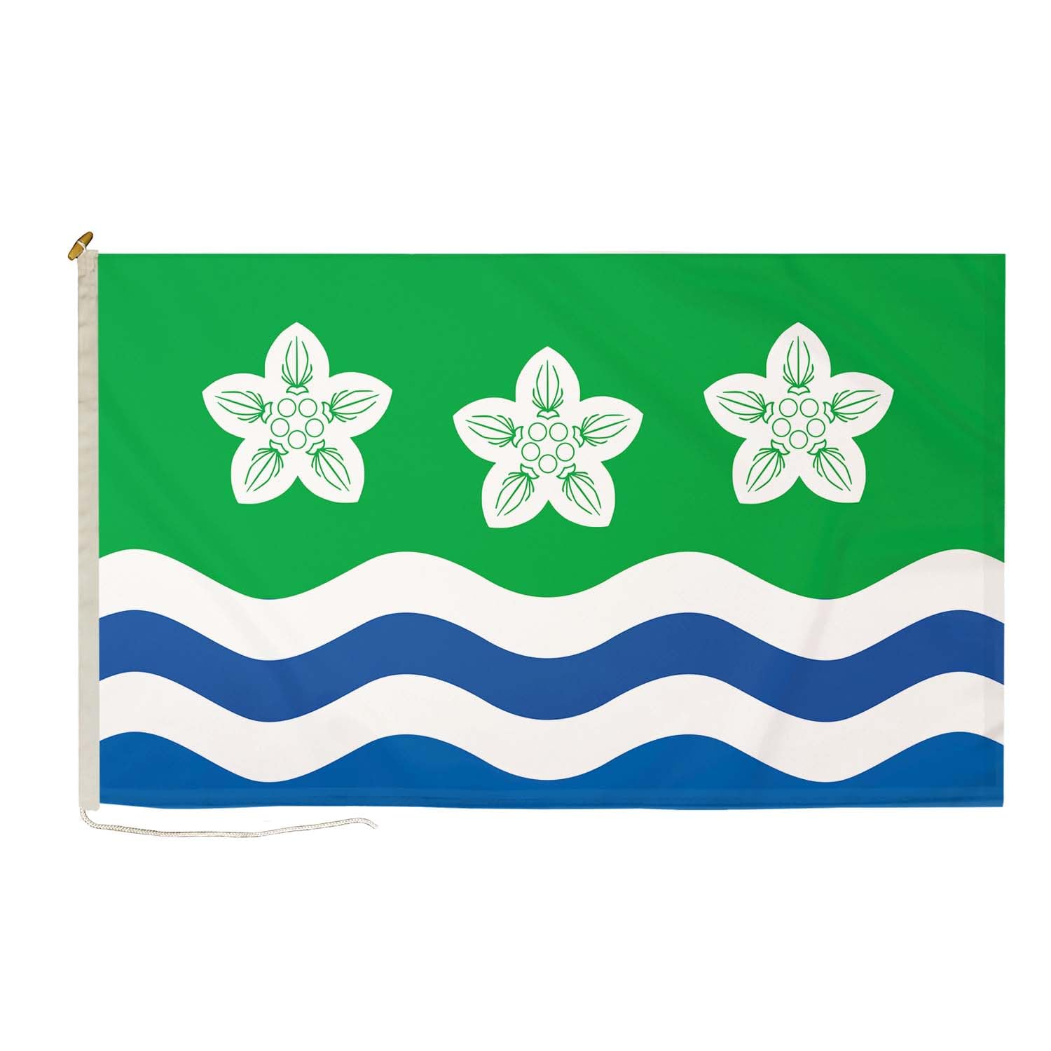 Drapeaux de comté Cumberland pour décoration extérieure avec corde