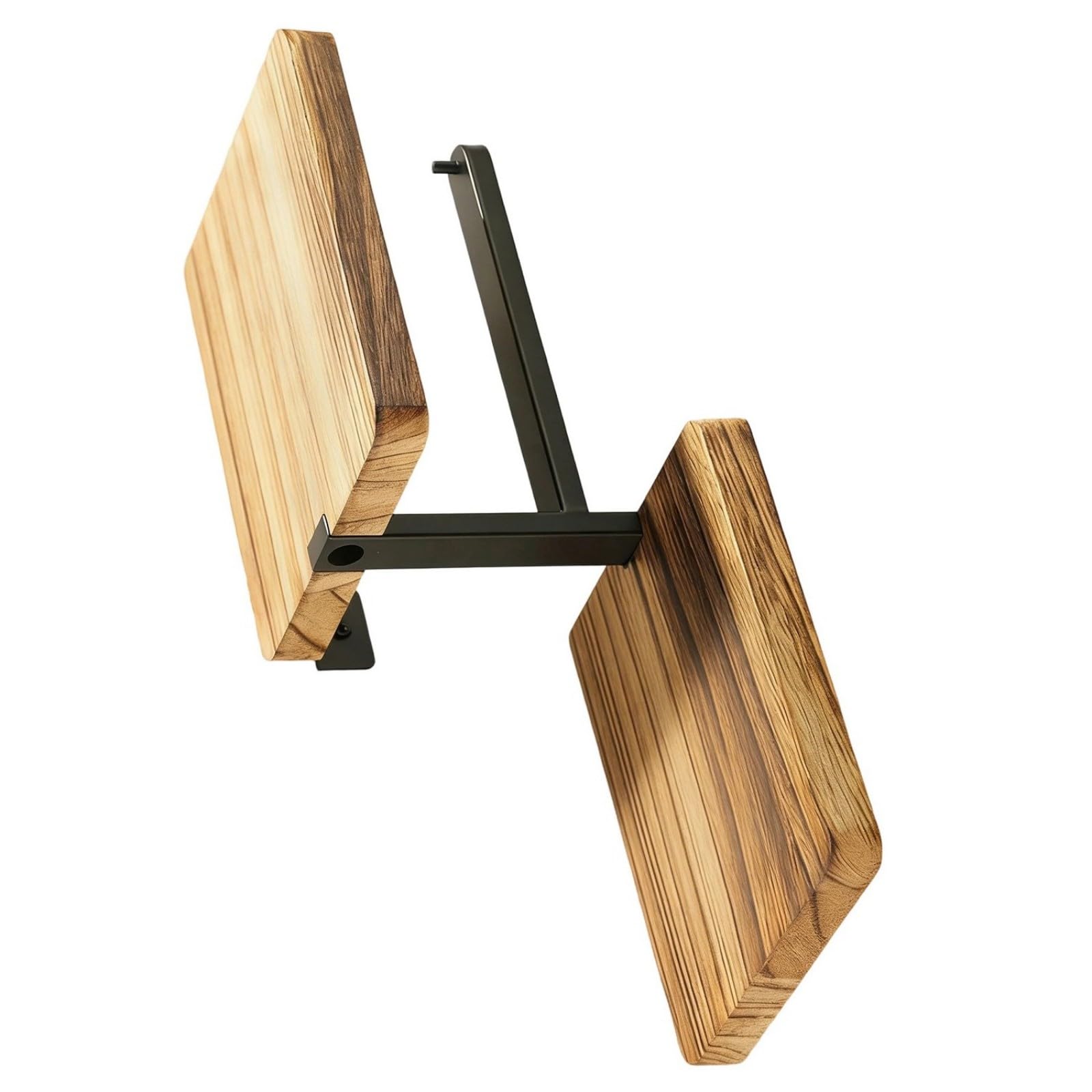 Handcrafted Wooden Roll Paper Holder Minimalists Wall Mounted Stand for Home and Hotel Bathrooms Space Saving Toilet Dispenser