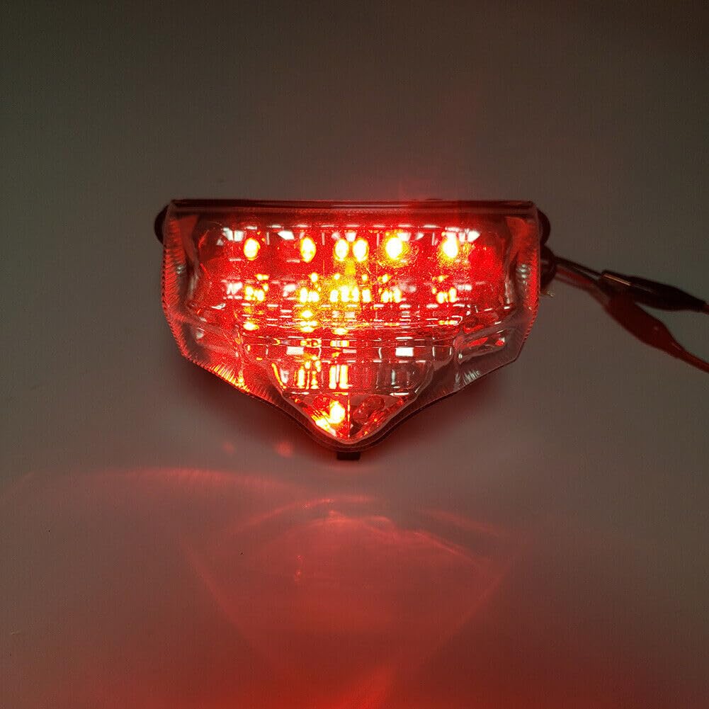 JKAPCYJFHF Feu arrière, clignotant, frein, transparent, compatible avec Yamaha FZ600 FZ6 FAZER