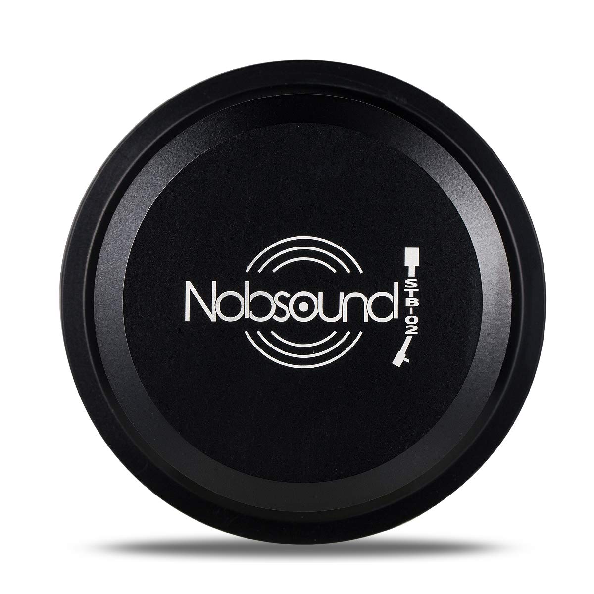 Nobsound LP Vinyl Turntable Disc Stabilizer Record Weight Metal Matte Black - Sospensione del pannello sonoro nero (nero)