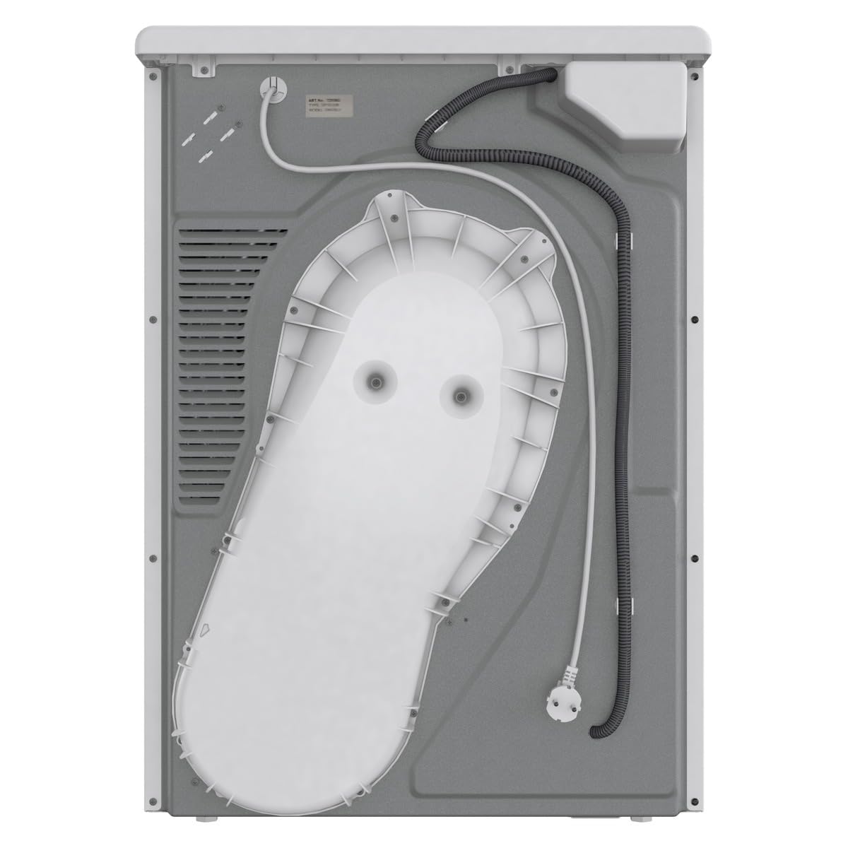 Gorenje DNE92/GN Wärmepumpentrockner, 9kg Kapazität, 16 Programme, Auto Drain, Made in EU, Nature Dry, Fast 89min, Twin Air, Sportprogramm, Daunenprogramm, Kindersicherung, weiß