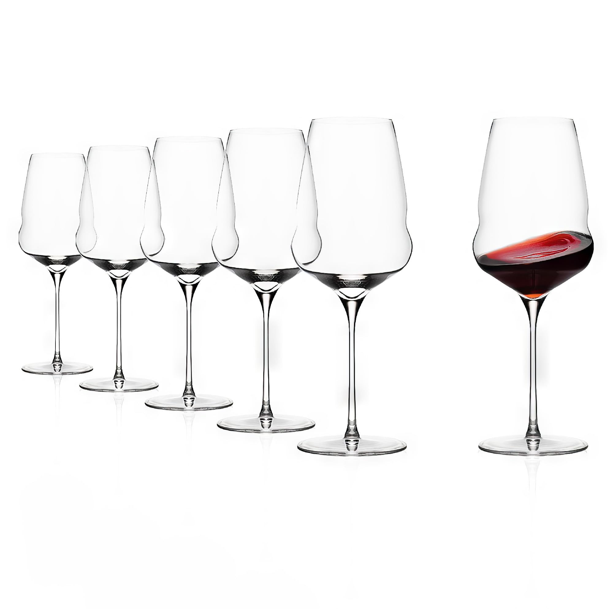 Stölzle Lausitz Red Wine Goblet Glasses Cocoon/Red Wine Glass Set of 6/High Quality Red Wine Glasses Extravagant Wine Glasses Red Wine Stölzle Red Wine Glasses