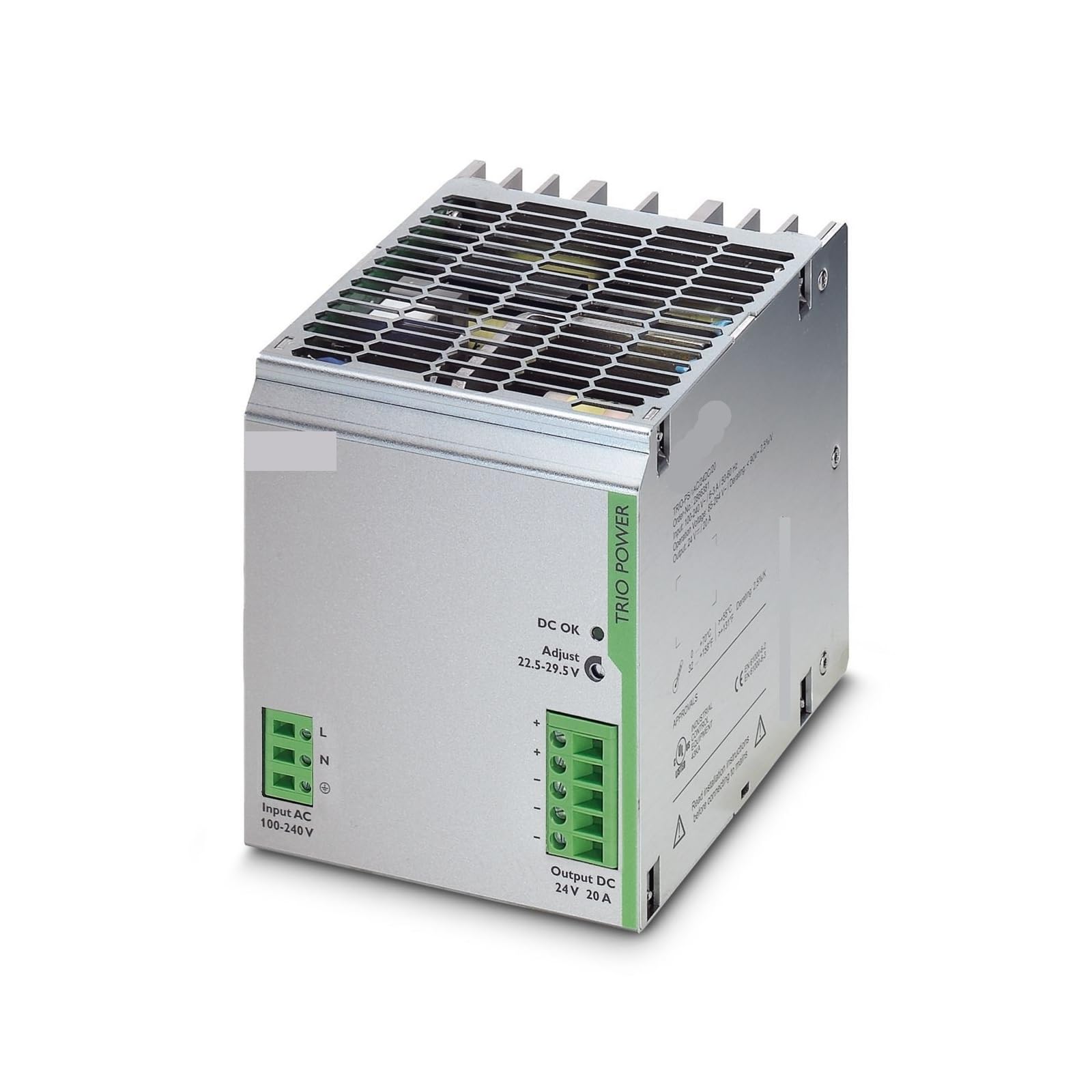 RBYRLDSTY Switching Power Supply Power Supply TRIO-PS/1AC/24DC/20-2866381 for Industrial Automation