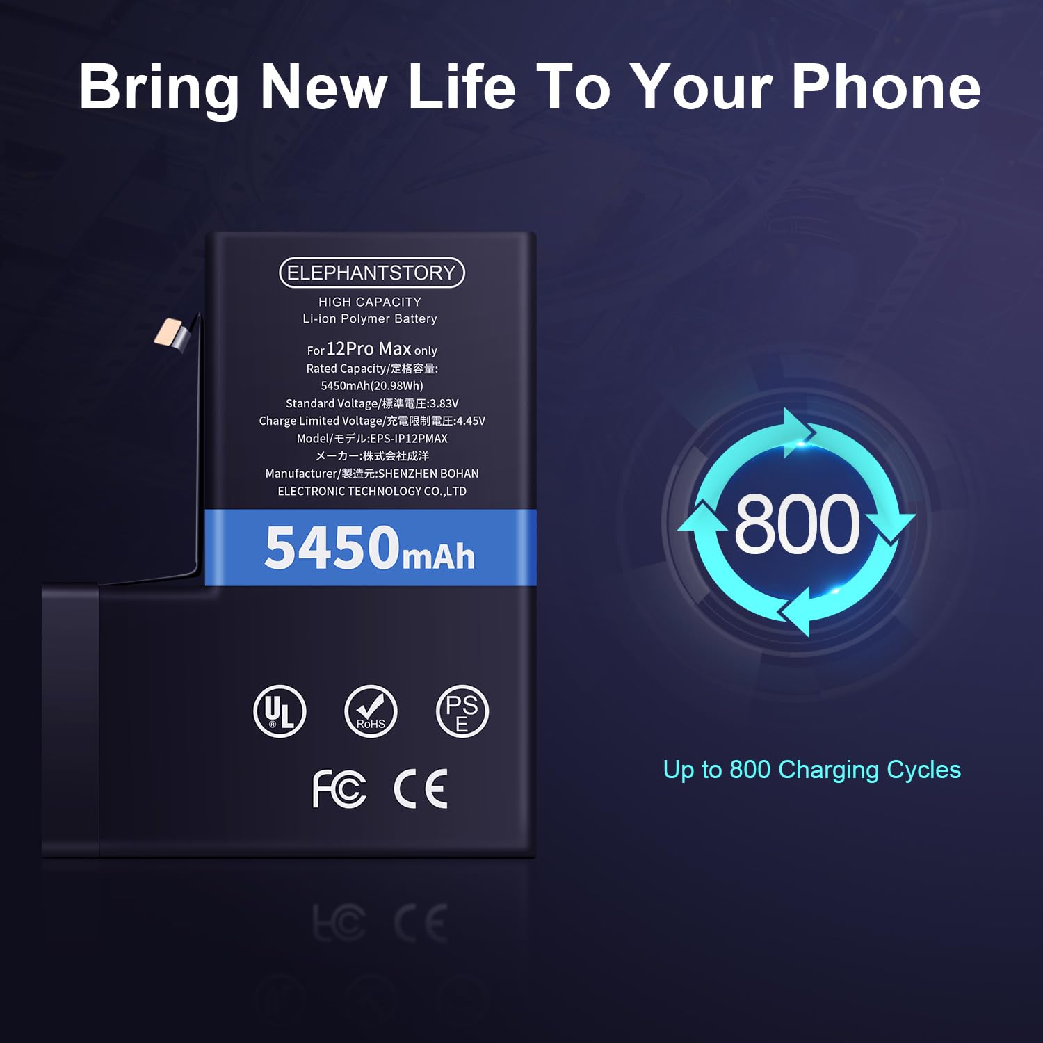 Batteria IPhone 5s/5c 2800mAh - Ricambio Ad Alta Capacità Con Kit Strumenti, Non Originale Apple - Foto 2