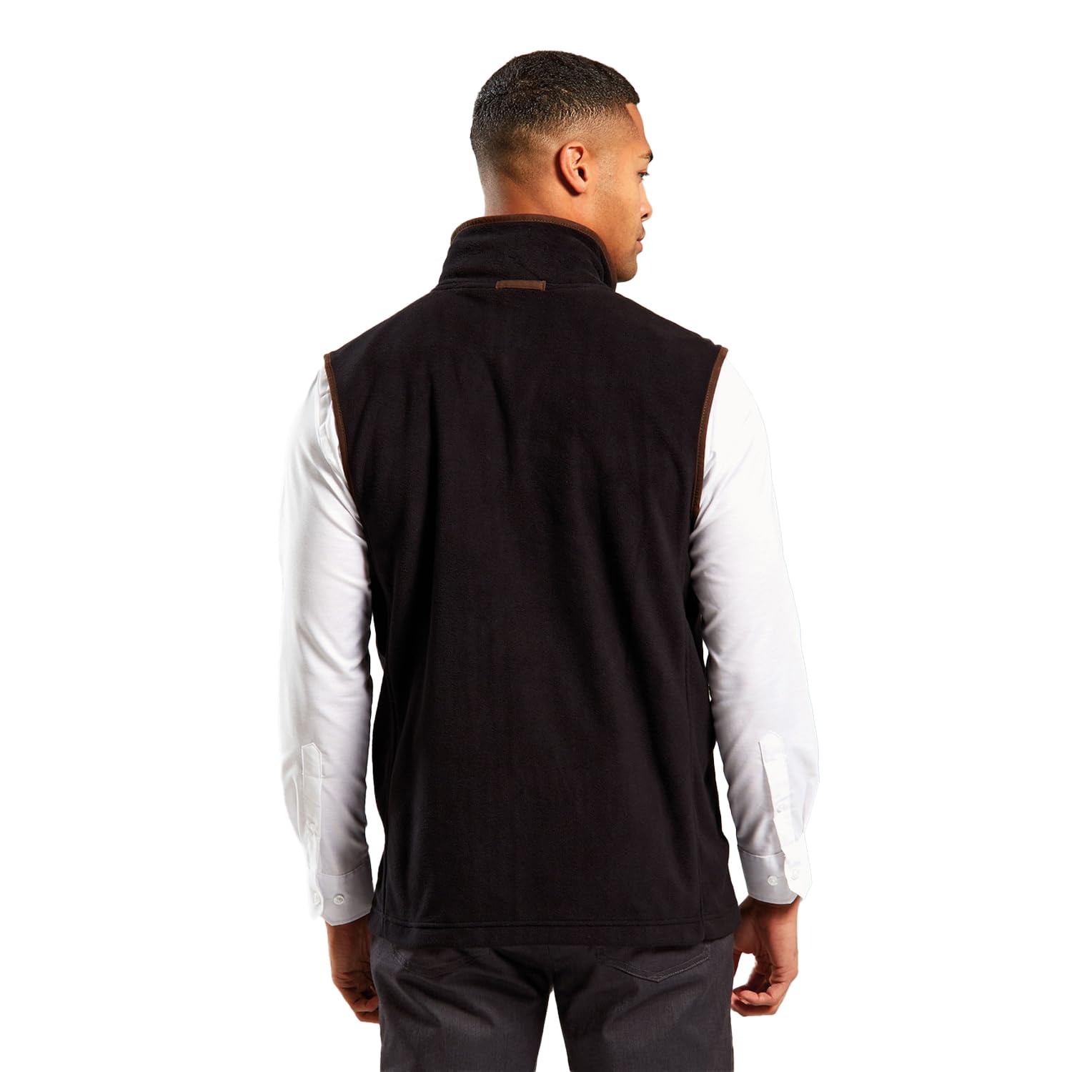 Premier Men's Burgundy/Brown Artisan Fleece Gilet (Xxl) ()