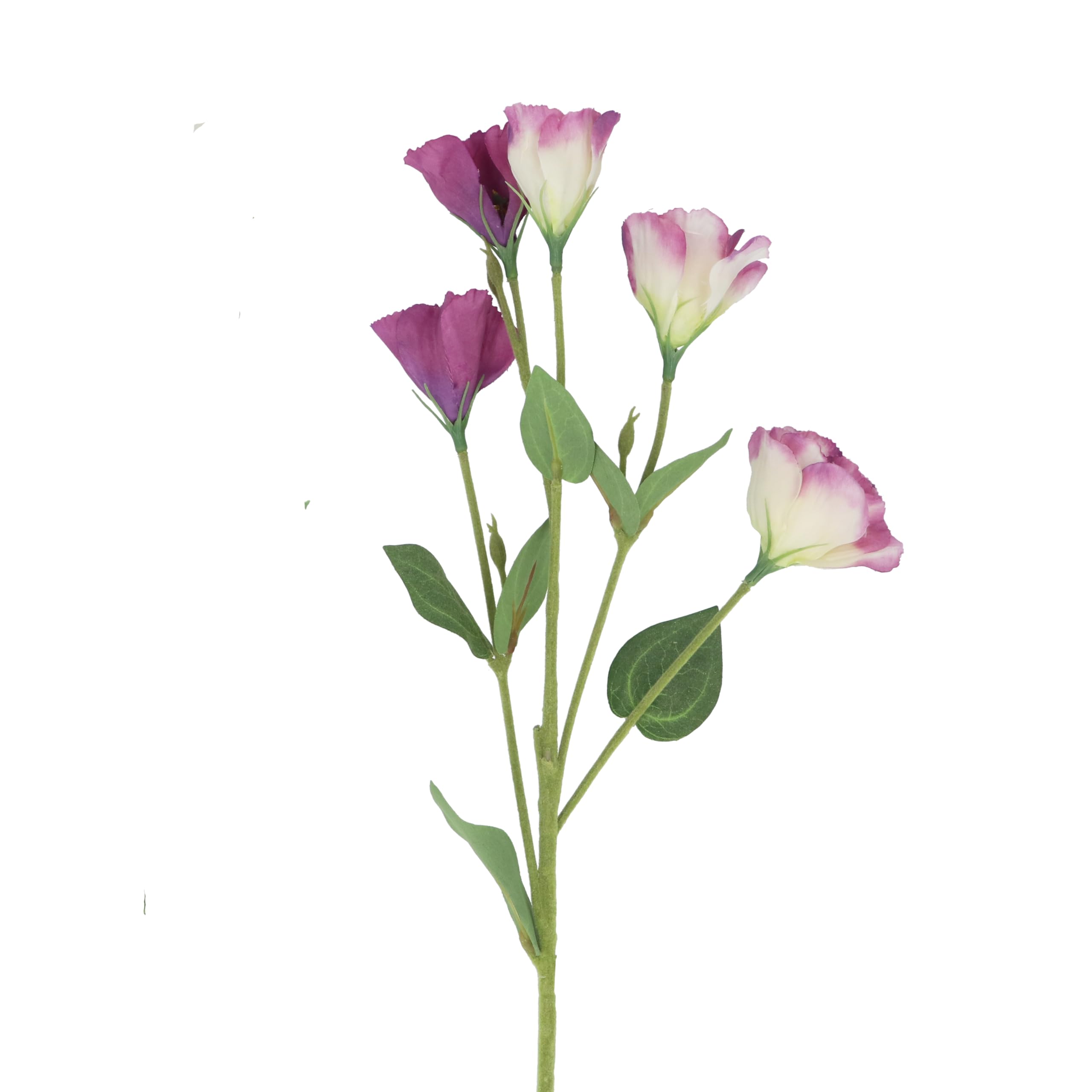 Gisela Graham Purple Artificial Lisianthus Flower Stem, 76Cm, Polyester