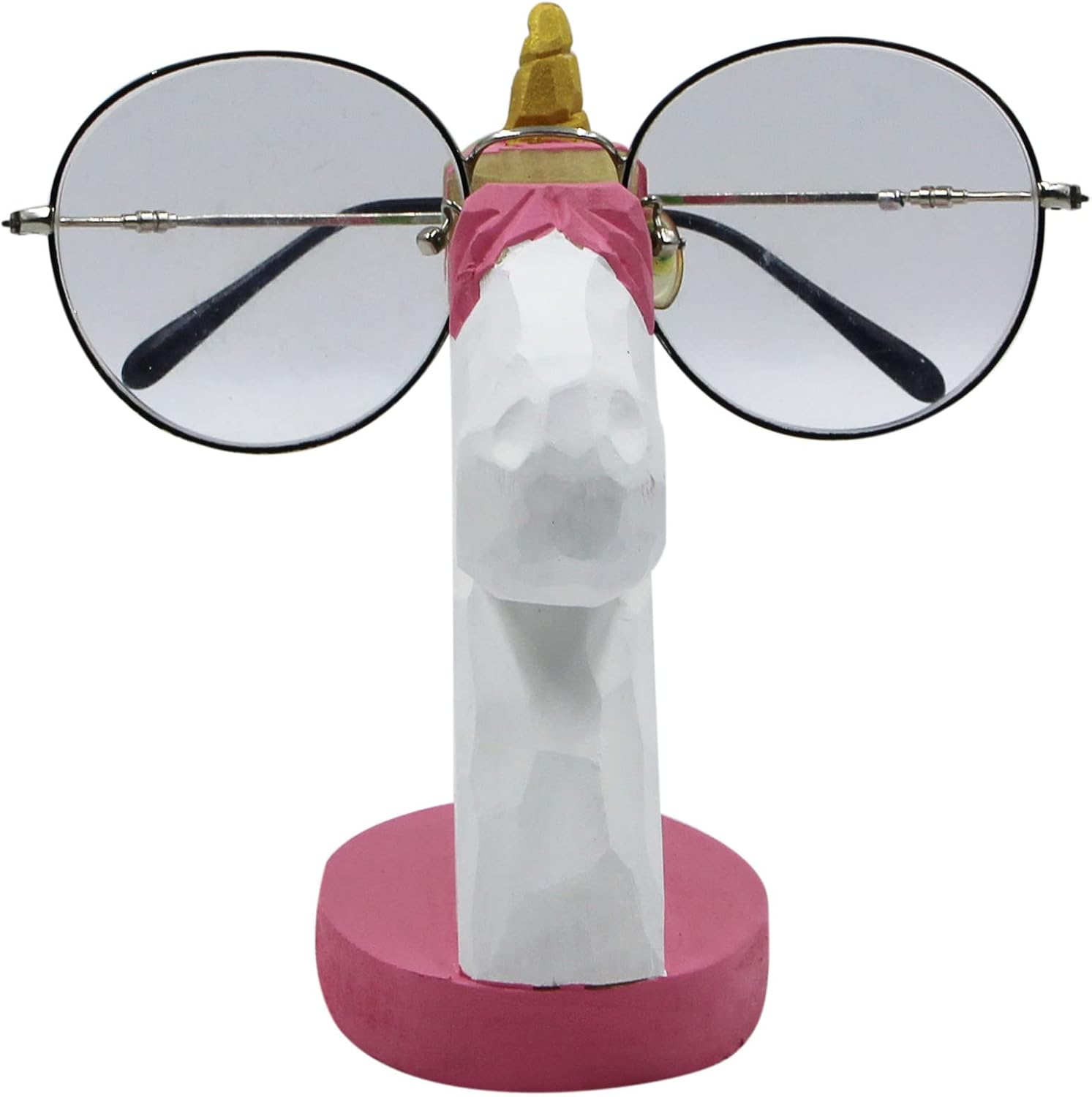 AIBEARTY Wooden Handmade Carving Animal Glasses Holder Eyeglass Display Stand Rack Home Office Decor Gift for Kids Adults