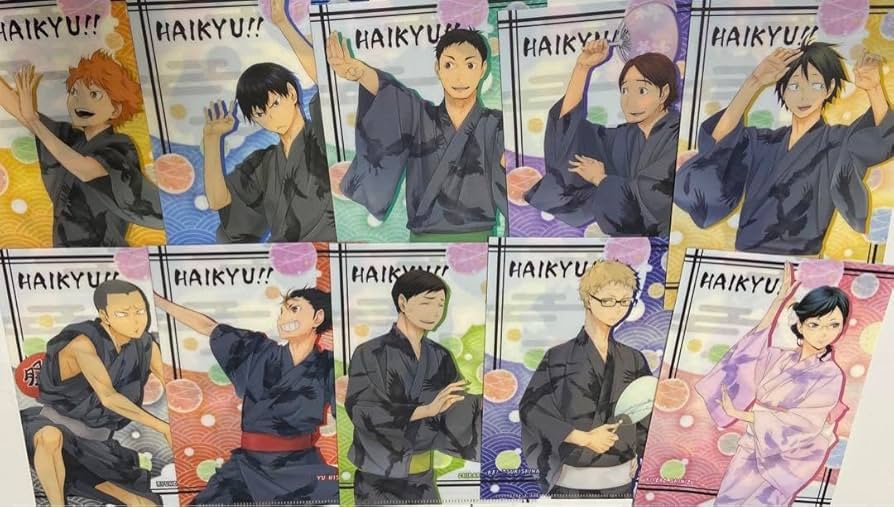 ハイキュー　JC柄クリアファイルコレクション　ミニクリアファイル Amazon.co.jp: 6枚セット ハイキュー JC柄 クリアファイル