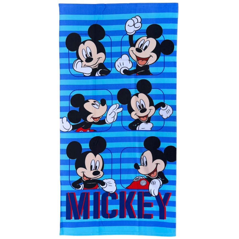 Cartoon Mickey 1 Disney Mickey Mouse Beach Towel Microfibre Polyester For Children 245Gsm Size 70 X 140 Cm Beach Pool