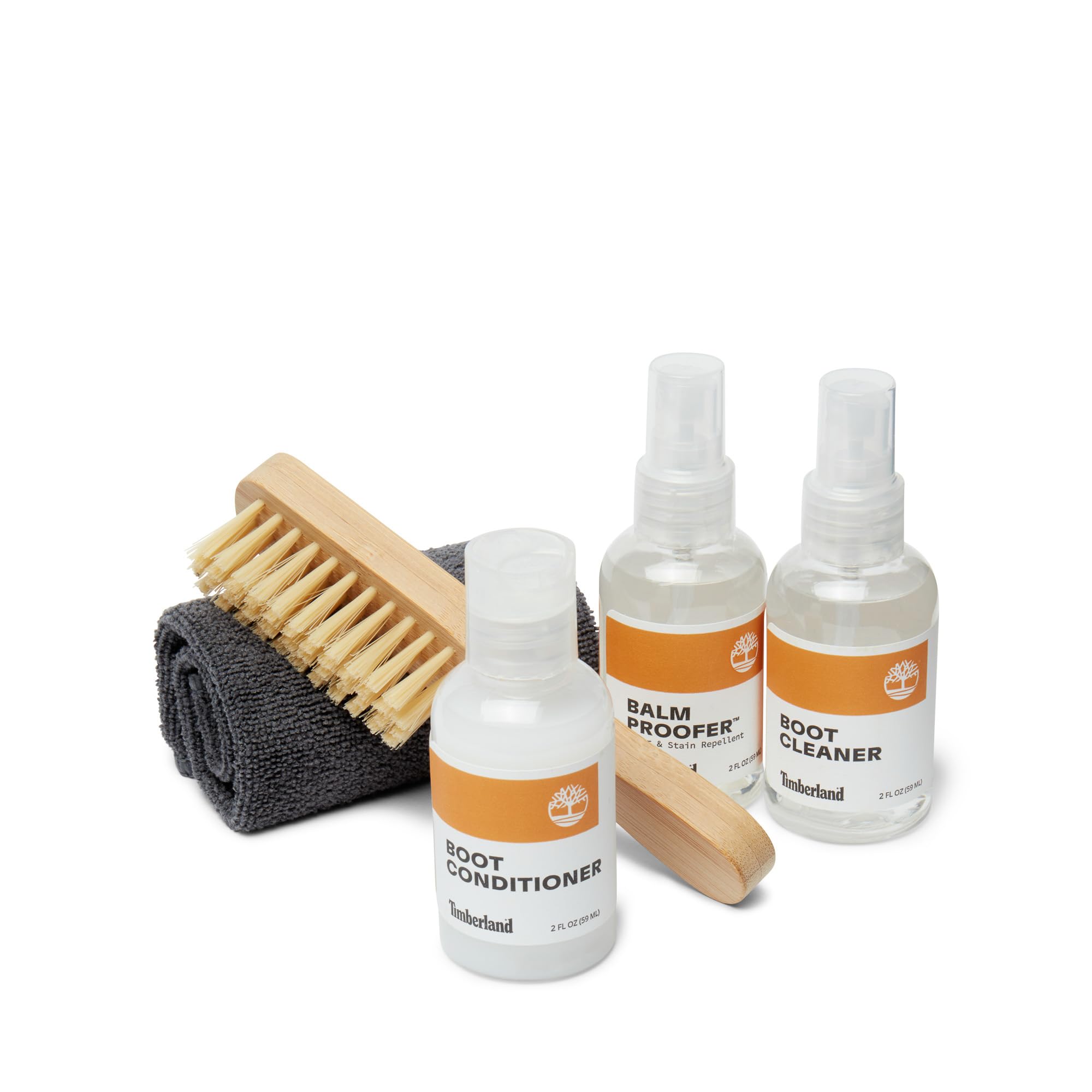 Timberland Kit de démarrage/kit de nettoyage chaussures cuir tissu nubuck/détergent,crème nourrissante, imperméabilisant, brosse, chiffon, Aucune couleur, 2 fl oz/59 ml
