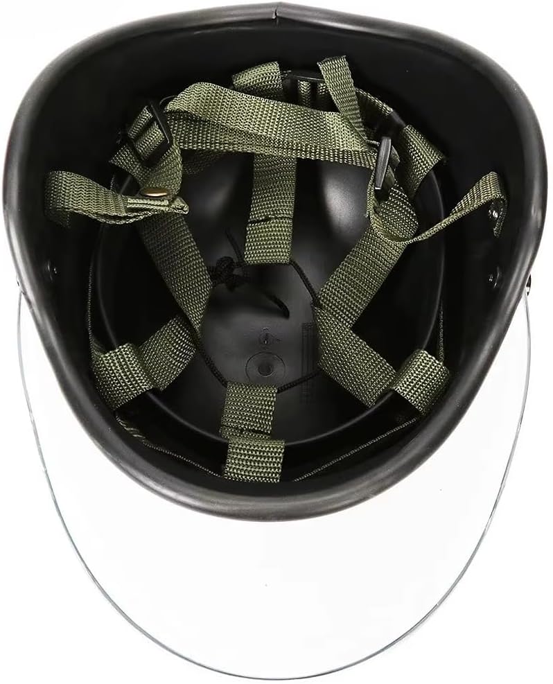 M88 Tactical Helmet Set with Balaclava Mask & Adjustable PC Protective Visor for Airsoft Paintball Shooting Gear