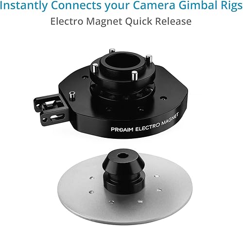 Miniatura 2 de Proaim Soporte Mitchell de liberación rápida para cámaras y plataformas de cardán  Ofrece carga útil de hasta 110 libras  Se fija a Mitchell Dolly,