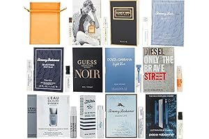 11 Designer Cologne Samples Vials For Men with Organza Bag