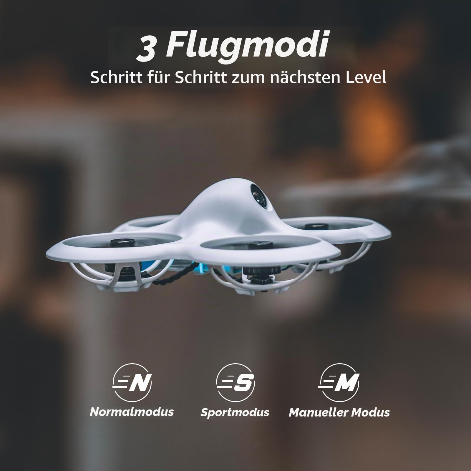 BETAFPV Cetus Pro Brushless Quadrocopter mit 3 Flugmodi Höhenhaltung Selbstschutz Notlandung Schildkrötenmodus Funktion Kompatibel für FPV Anfänger Starter Trainiere Spieler zu Piloten