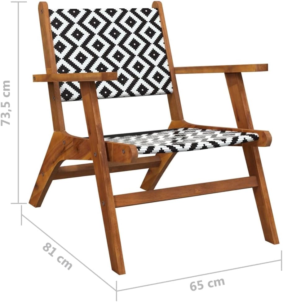 Patio Dining Set,Patio Chairs,Patio Decor,Balcony Furniture,Wooden Outdoor Chairs,Small Outdoor Chair,Perfect for Indoor, Outdoor Garden, Lawn, and Backyard,Solid Acacia Wood