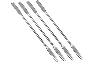 Stainless Steel Flat Dab Tool - Semi-Micro Lab Spatula With Conical Arrow End