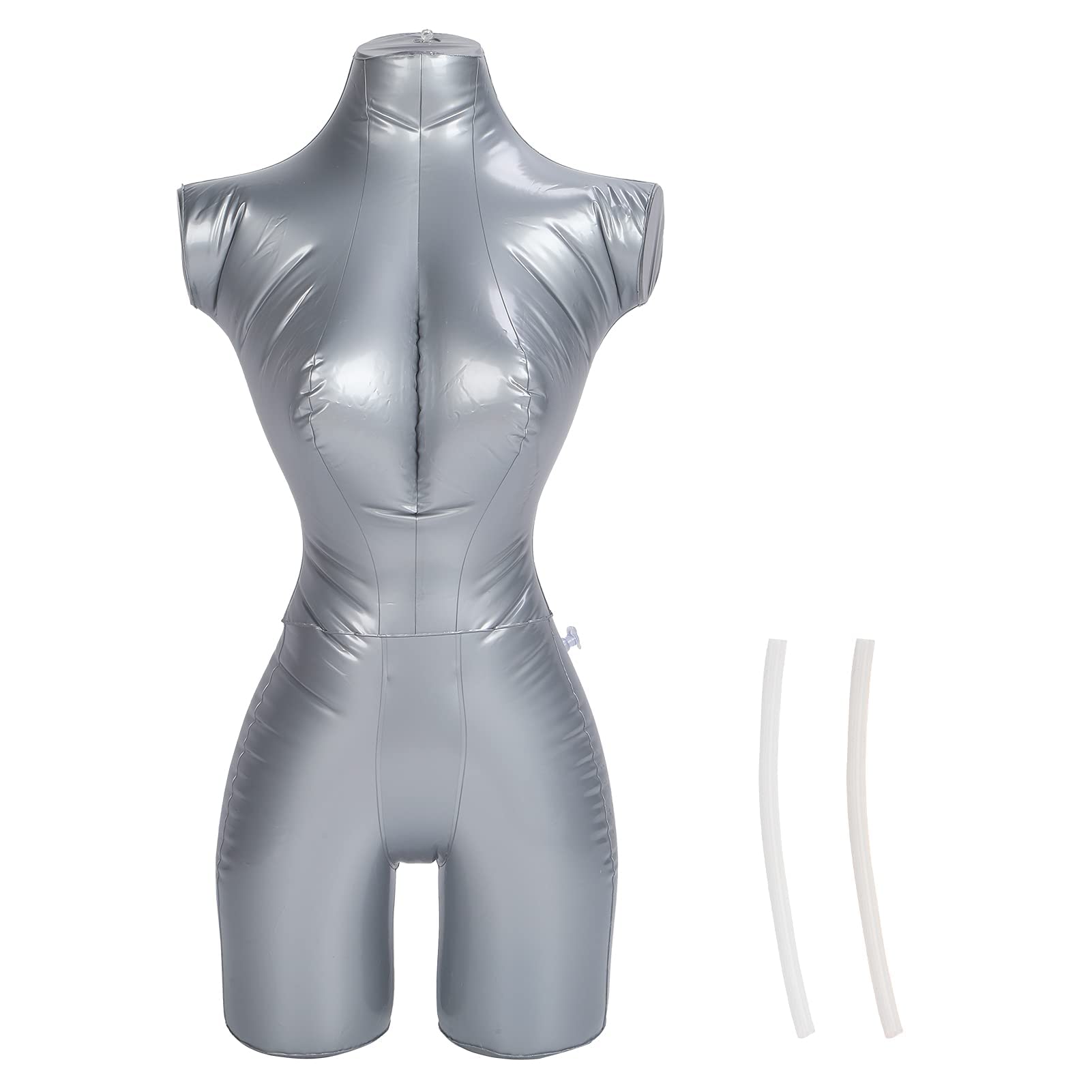 Présentoir de Vêtements, Modèle de Mannequin Gonflable Féminin en PVC Présentoir de Vêtements du Haut du Corps pour Affichage de Fenêtre et de Vêtements
