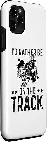 Miniatura 33 de iPhone 12 mini I'd Rather Be On The Track Dirt Biker Motocross Enduro Biker Case