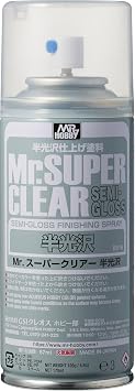 GSI Creos Mr. Super Clear Spray, Semi-Gloss, 170ml, Hobby Finishing Material B516
