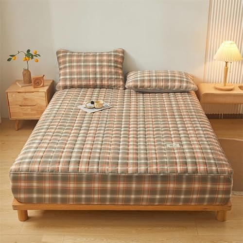 �L���e�B���O�~���p�b�h 30cm�[�}�b�g���X�v���e�N�^�[�J�o�[ - ��100% �ʋC�� �����x�d�� �L�k�S���t�� ����h�~ �V���O���`���C�h�T�C�Y�Ή� (��80�`200cm)(7,King 76"x80"+14")