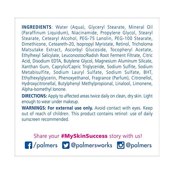 Palmers-Skin-Success-Anti-Dark-Spot-Fade-Cream-for-Dry-Skin-44-Ounce Palmer's Skin Success Anti-Dark Spot Fade Cream with Vitamin E and Niacinamide, Helps Reduce Dark Spots and Age Spots, Face Cream for All Skin Types, 4.4 Ounce