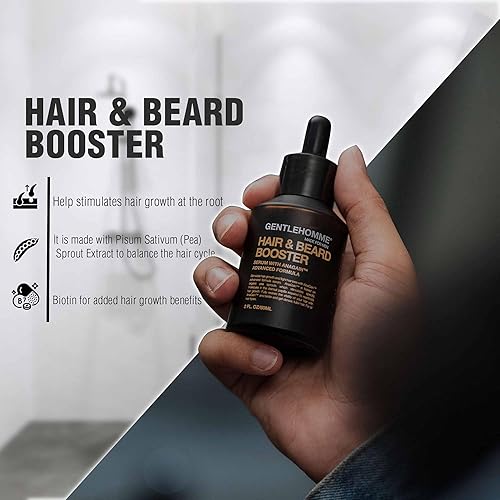 Miniatura 7 de Gentlehomme Anagain - Suero para el crecimiento del cabello y la barba para hombres, suero de fórmula avanzada para pérdida de cabello para hombres