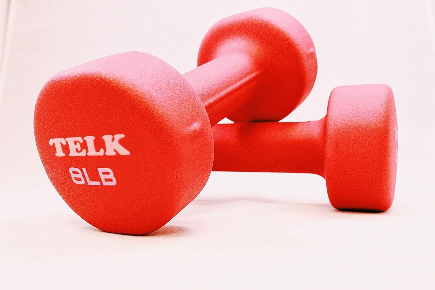 TELK Fitness Neoprene Dumbbells Set of 2 – Non-Slip Hand Weights for Home Workouts, Strength Training & Toning – Compact, Comfortable Grip for Women & Men