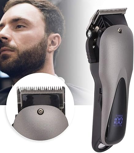 Miniatura 2 de LED Adjustable Hair Clipper Trimmer Electric Barber Hair Cutter with USB Charging for Men Women Professional Styling Black
