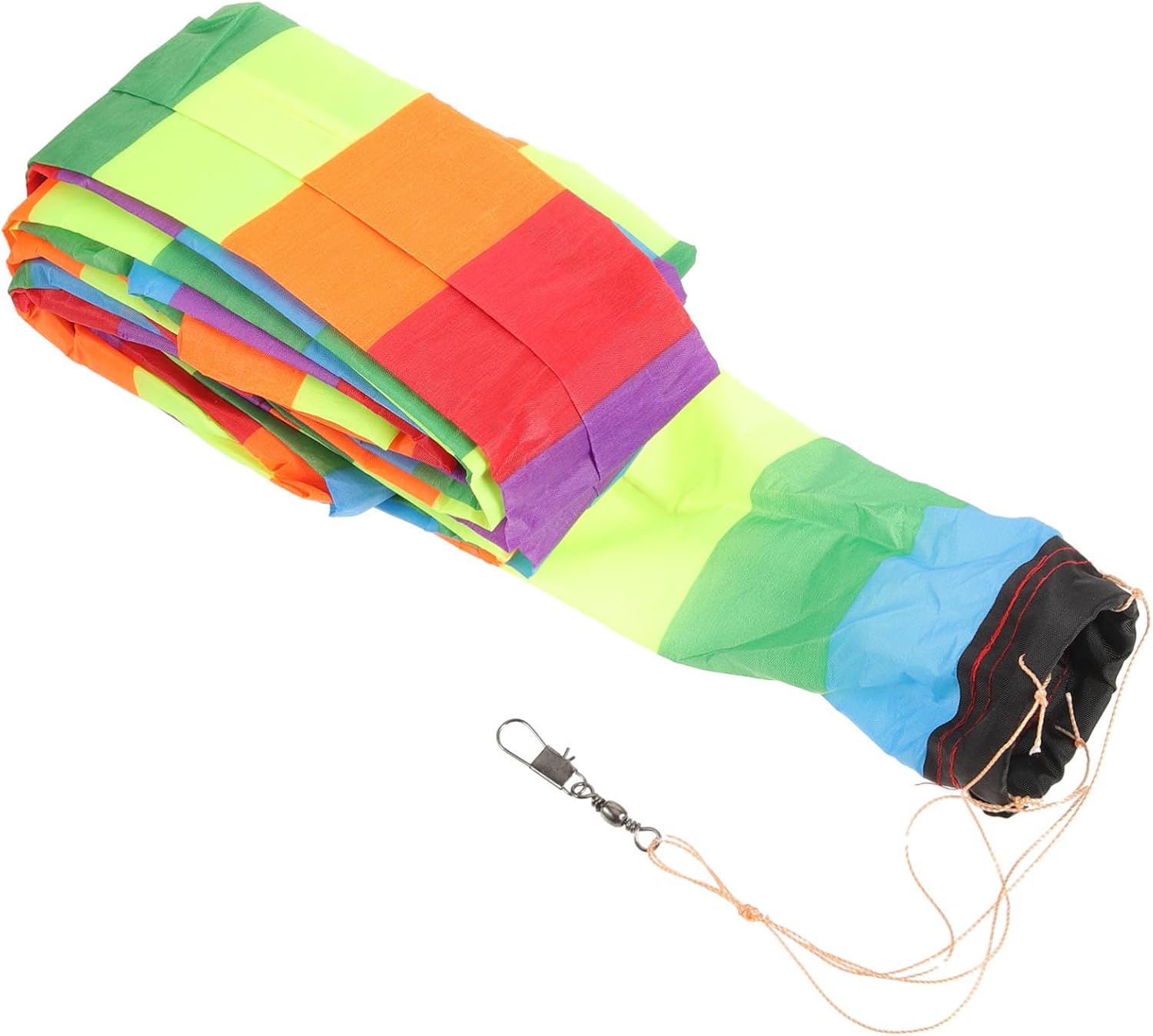 Healifty Colorfast Colorful Kite Tail Ribbon Streamer Durable Nylon Cloth Long Tail Decoration for Outdoor Flying Reusable Accessory Suitable for Large Kites and Wind Socks Easy to Attach