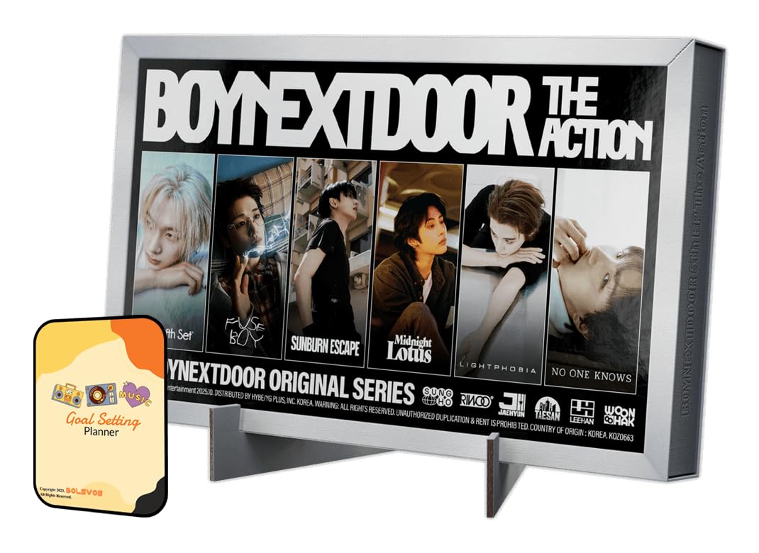 Bolsvos Frame Ver. Boynextdoor The Action Album [Frame Ver.]+Pre Order Benefits+Bolsvos Exclusive Idol-Inspired Digital Merches