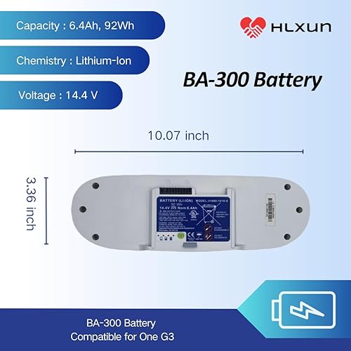 Miniatura 2 de Batería BA-300 compatible con una máquina portátil G3 Modelo ba-300 Baterías Modelo: #10400-1010-8 92Wh 14.4v Nom 6.4Ah