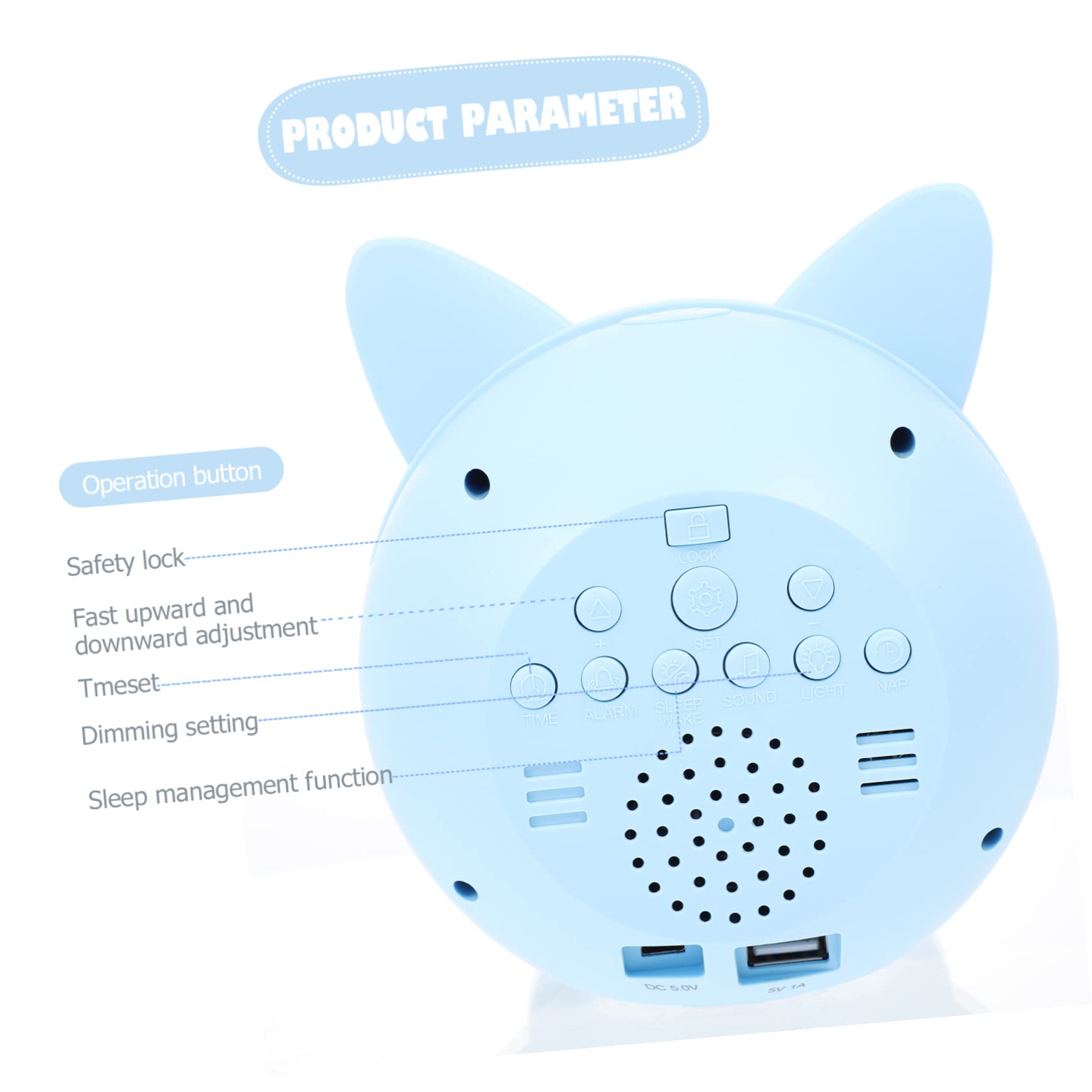 IMIKEYA Reloj Despertador Digital Creativo para Luz Nocturna Niños