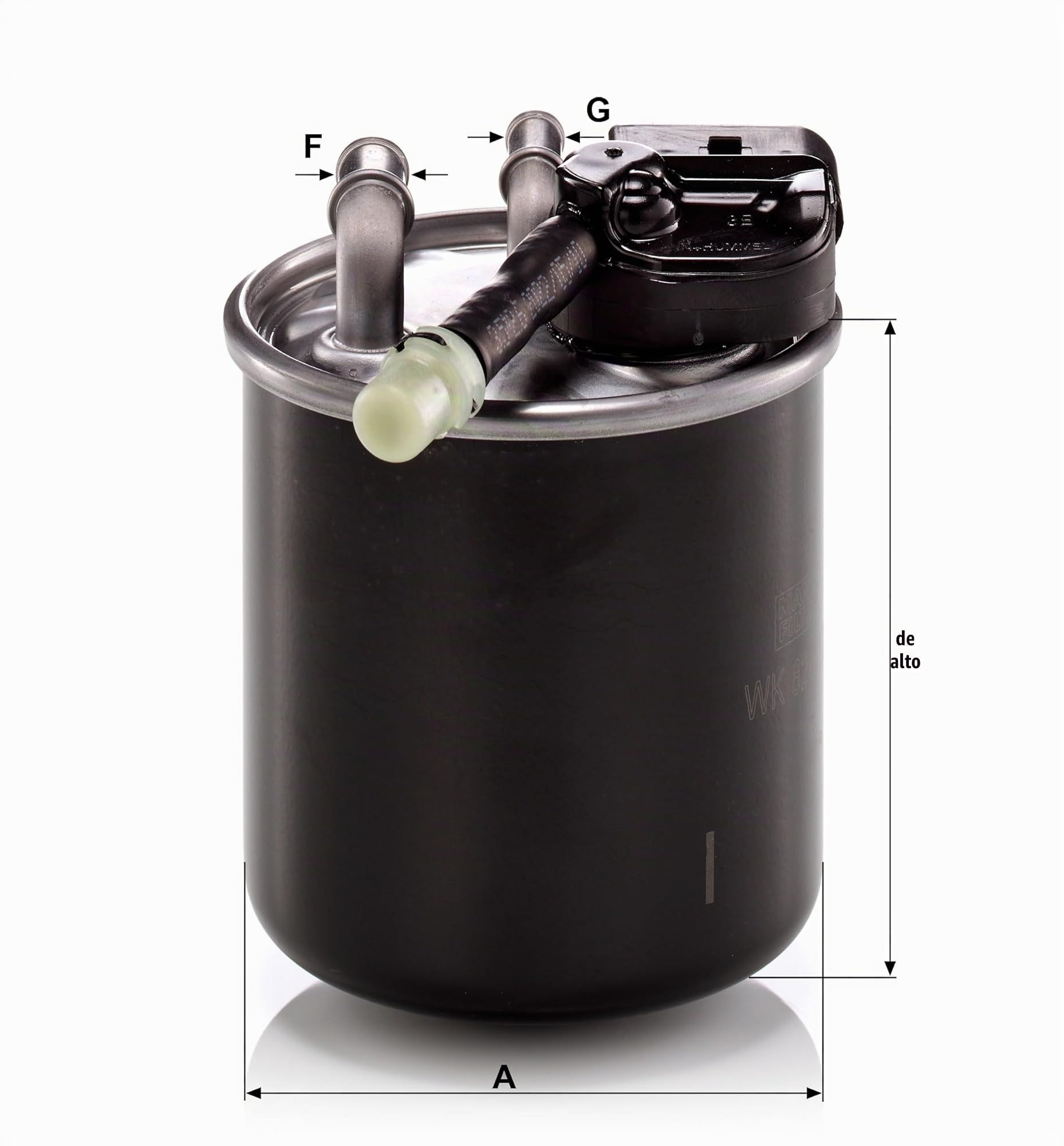 MANN-FILTER WK 820/17 Filtro de combustible - para Automóviles + Vehículos de transporte