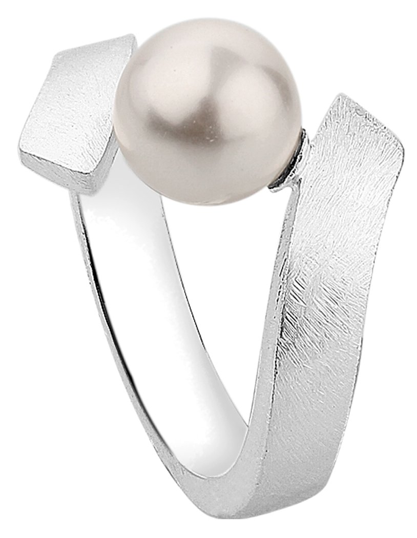 THOMAS SABO Anillo De Joyeria Mujer Perla Con Piedras Blancas