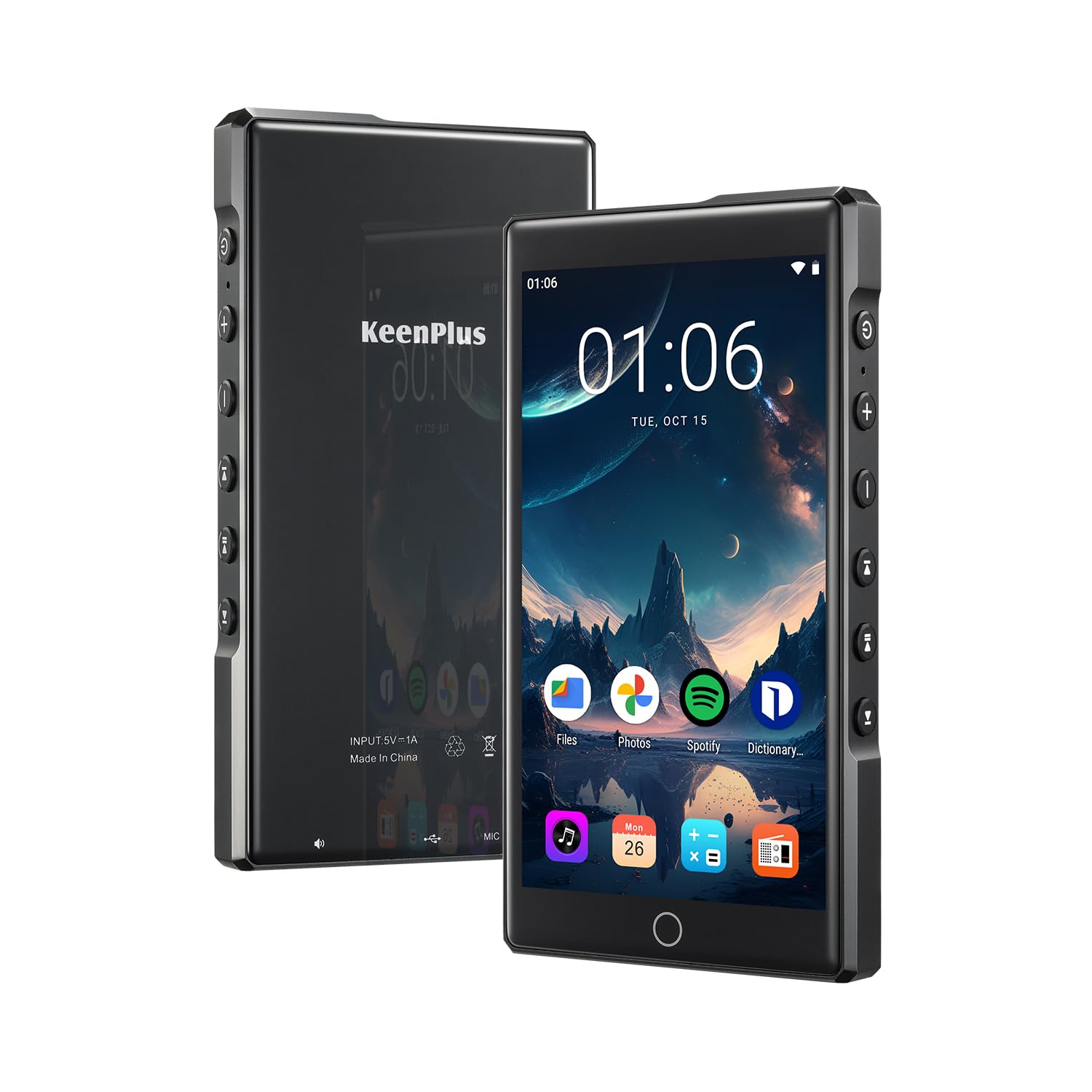 MP3 Player with Bluetooth and WiFi C4 P Android 13 HiFi MP3 Player Spotify 4 3 FHD Zinc