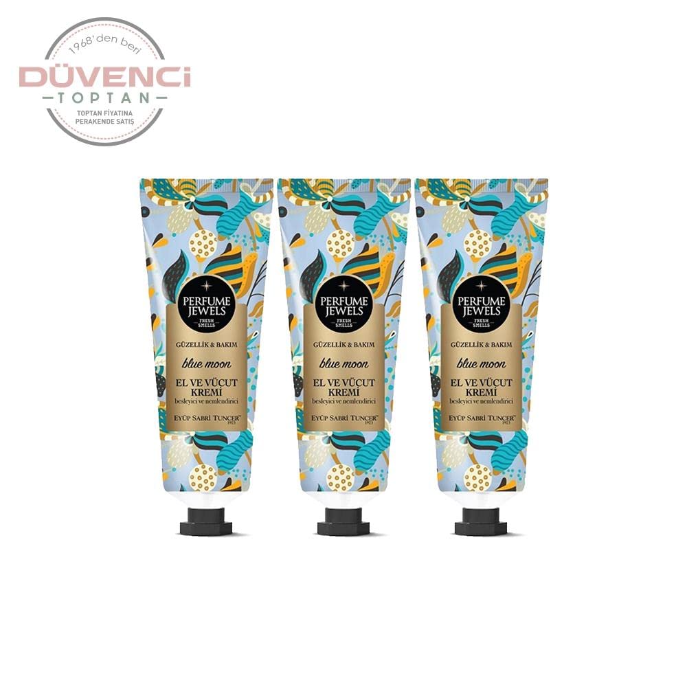 Eyüp Sabri Tuncer Perfume Jewels Blue Moon El ve Vücut Kremi 50 ML x 3 Adet
