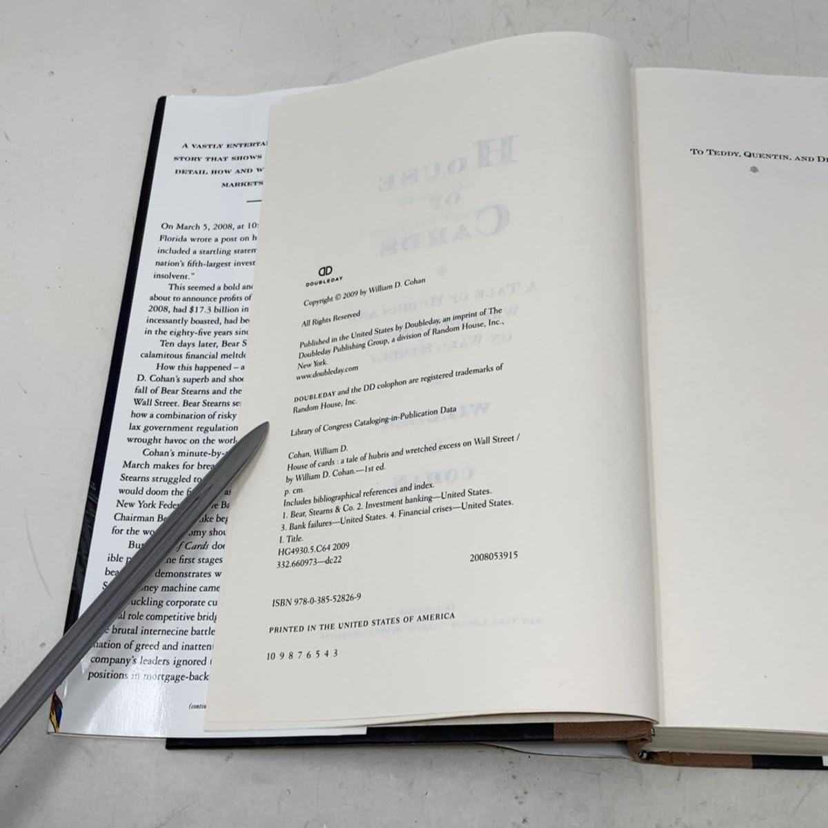 House of Cards: A Tale of Hubris and Wretched Excess on Wall Street Cohan, William D. - PT04