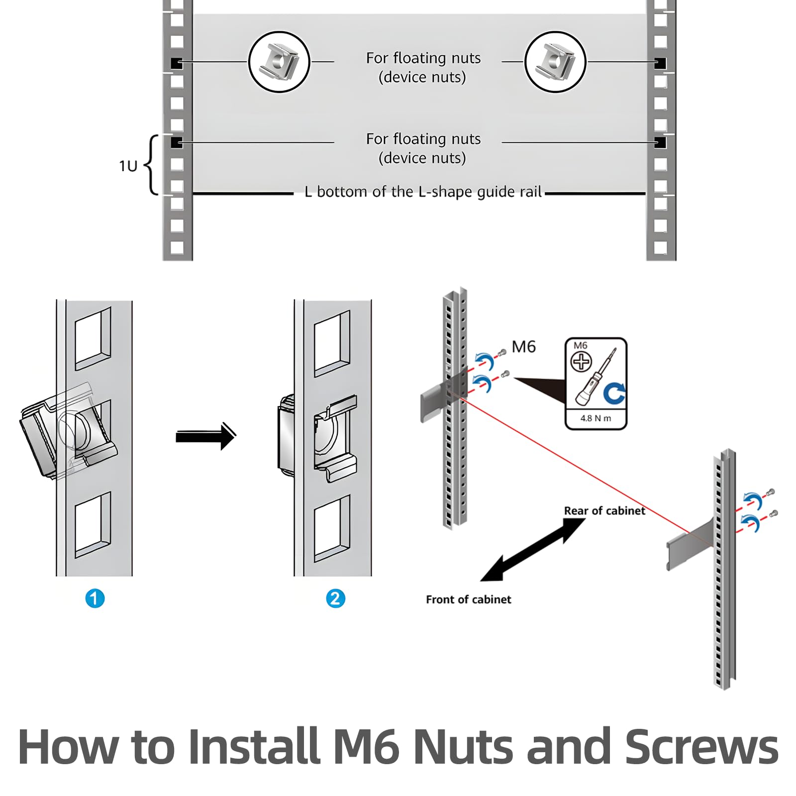 Amazon.co.jp: Zkupanx 45個パック M6 20mm サーバーラックネジと