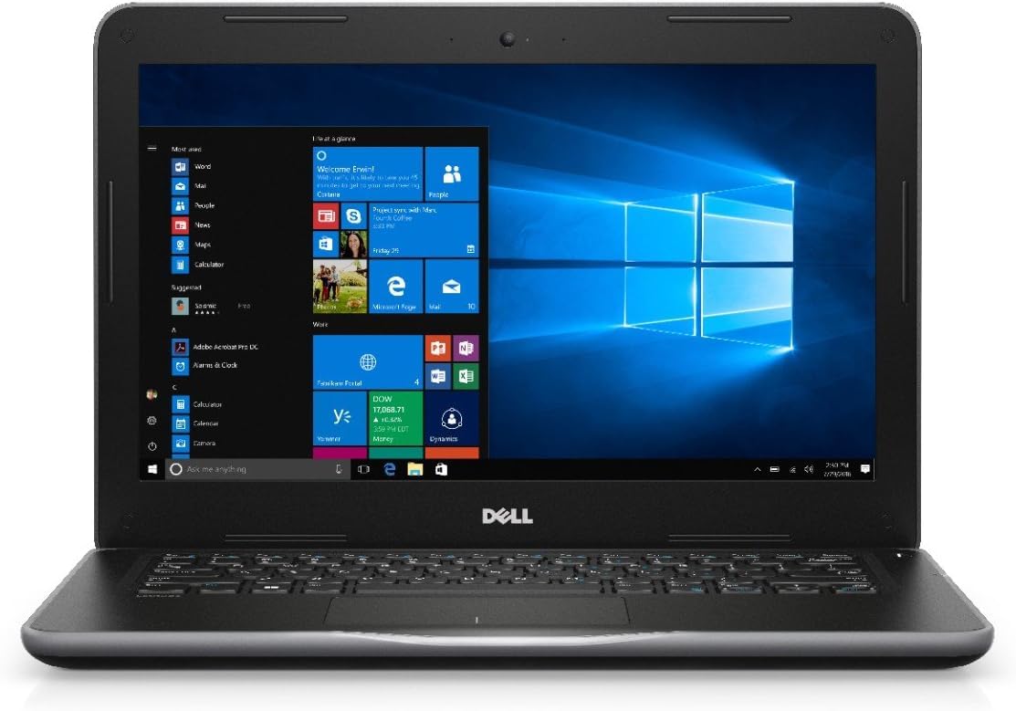 Dell Latitude 3380 13.3" Laptop Intel Core i3 2.00 GHz 4GB 128GB Windows 11 Pro (Renewed)