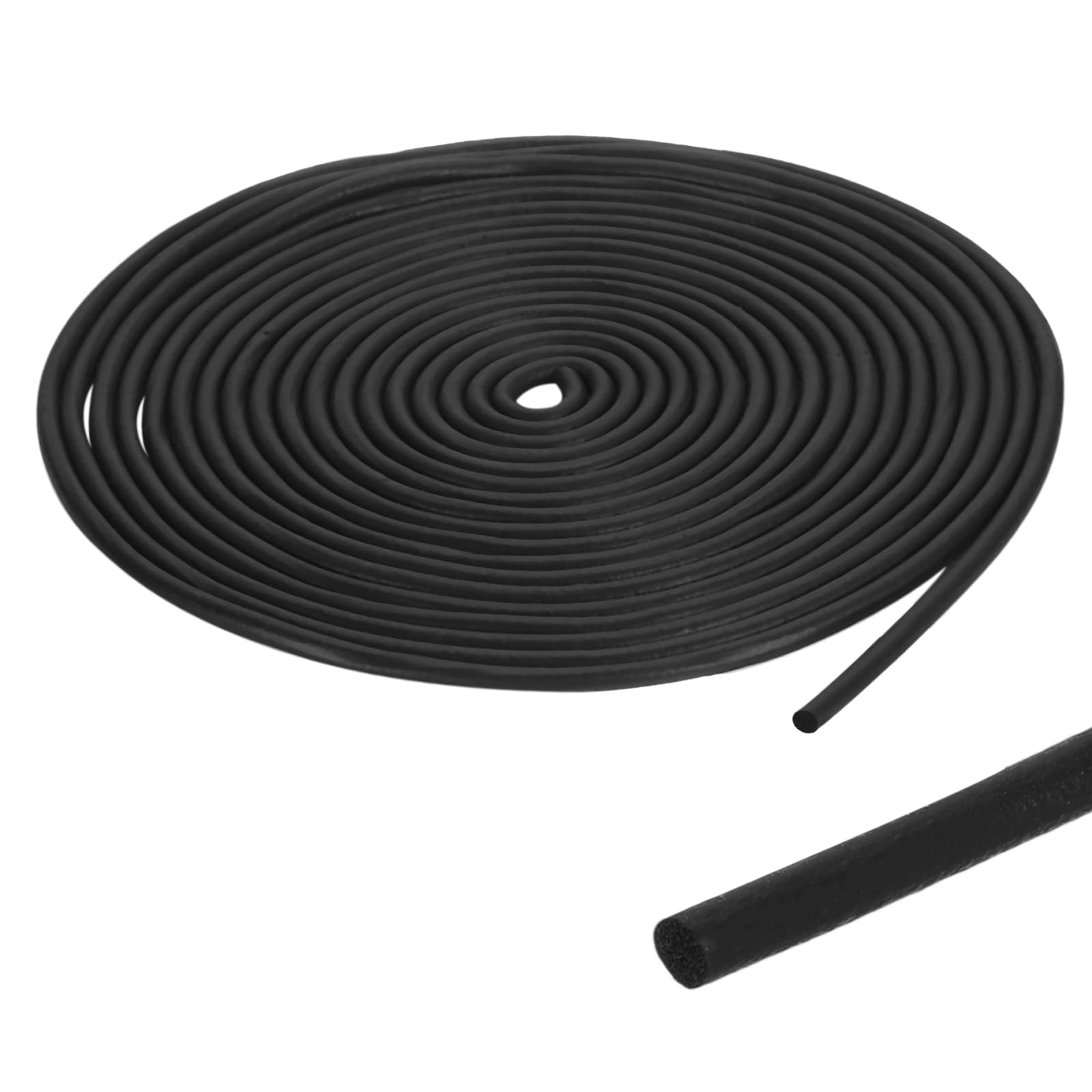 PATIKIL 30Ft Black Foam Backer Rod, 4.5mm(11/64") Diameter EPDM Rubber Weather Seal Strip Concrete Expansion Joint Filler for Sealing Gaps Joints Crack Filling DIY Gasket