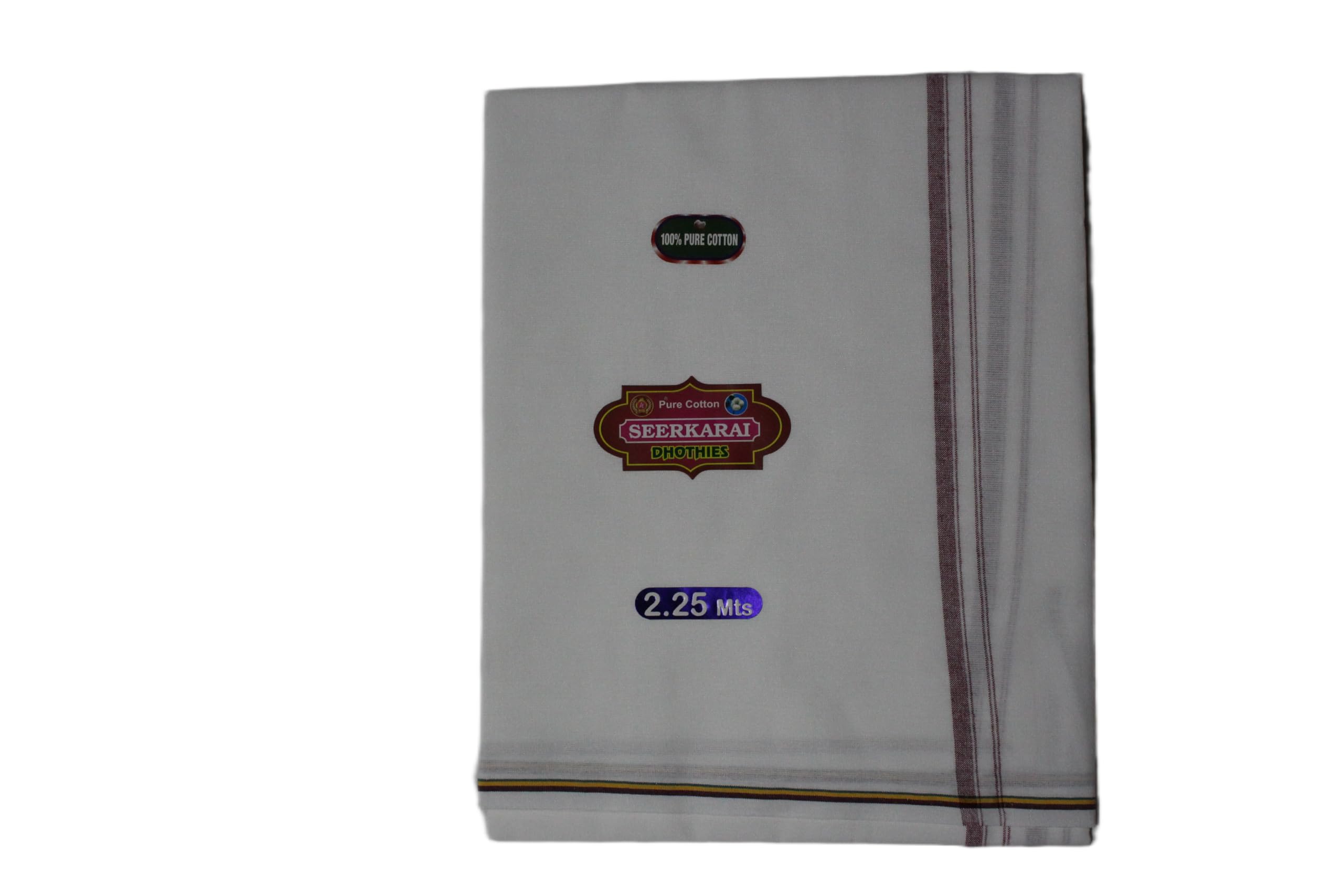 Seerkarai Dhoti | Single Layer Political Veshti | 100% Pure Cotton | 2.25 Meters | Ideal for Every Occasion | (1 Number)-picture-37
