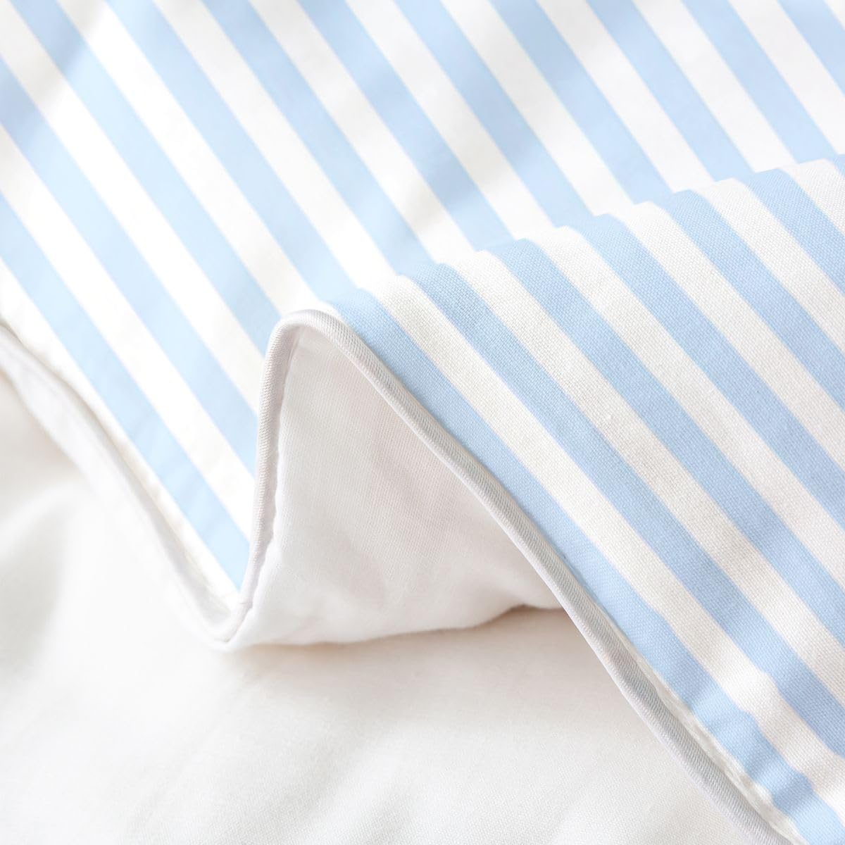 Homewish Nowoczesny monogram B King pościel dla dzieci nastolatków dorosłych bawełna poszewka na kołdrę zestaw niebieski biały abstrakcyjny w paski poszewka na kołdrę modne paski litera początkowe