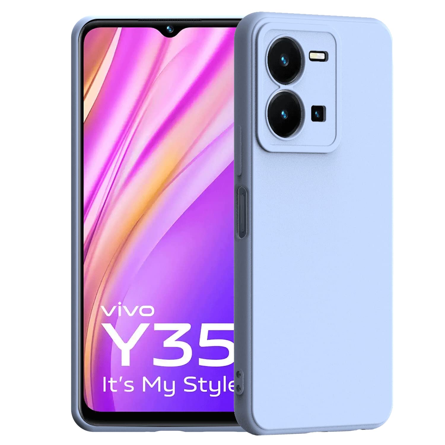 POWR Back Cover | Case for vivo Y35 | Scratch Proof | Flexible | Matte Finish | Soft Silicone Mobile Cover (Grey) (B0BFJ8LPHR) Amazon Price History, Amazon Price Tracker