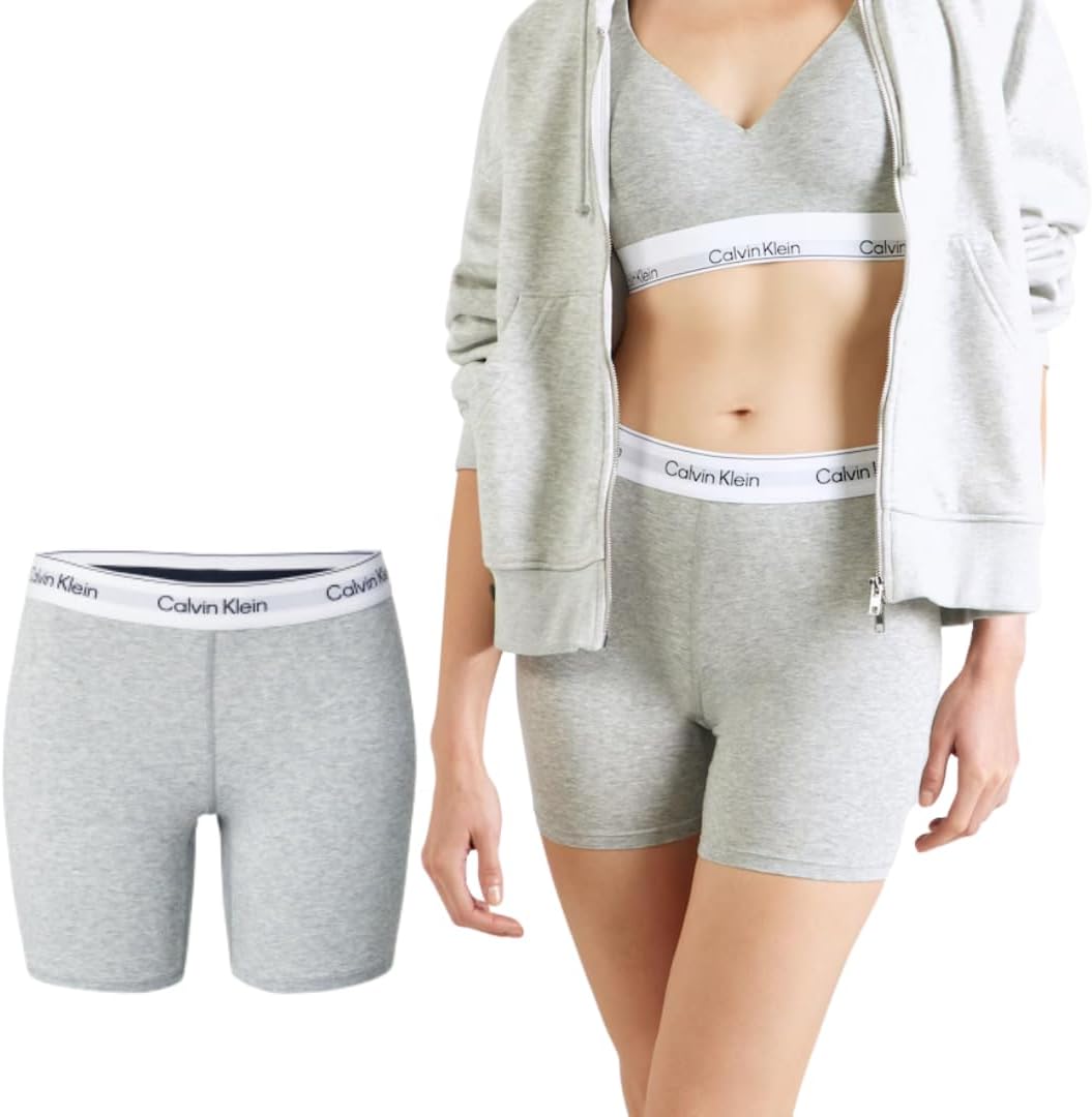 [カルバンクライン] ボーイショーツ ショーツ ロング 下着 COTTON レディース ボクサー スポーツショーツ 綿 吸汗 ストレッチ ボーイレングス [並行輸入品]