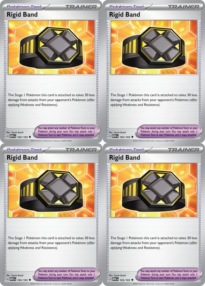 Rigid Band 165/165 - Pokemon 151 - Trainer Card Set - Playset 4X
