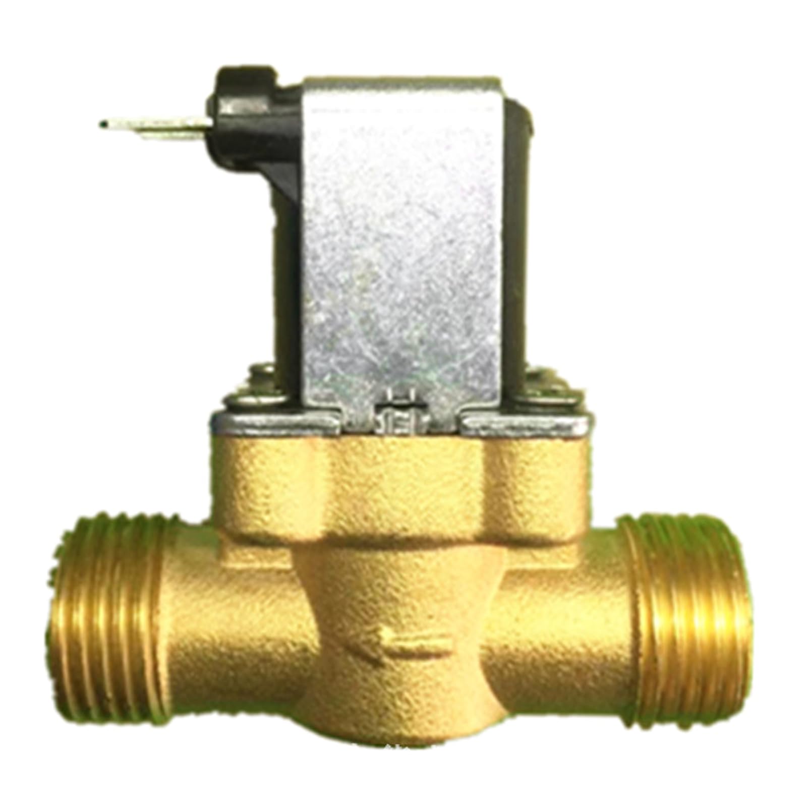 Kalttoy 5V Brass Water Inlet Solenoid 1/2" Normally Closed Water Inlet Compatible For Solar Heater Irrigation Solenoid