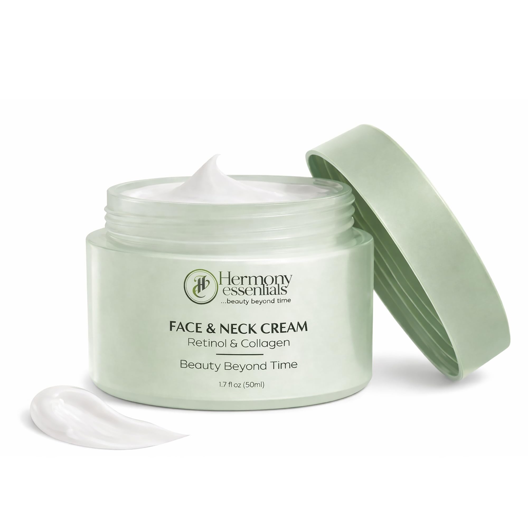 Hermony Essentials Collagen, Retinol & Hyaluronic Acid Cream – Anti Aging Face & Neck Daily Moisturizer, Firming, Lightweight, Fast Absorbing Cream