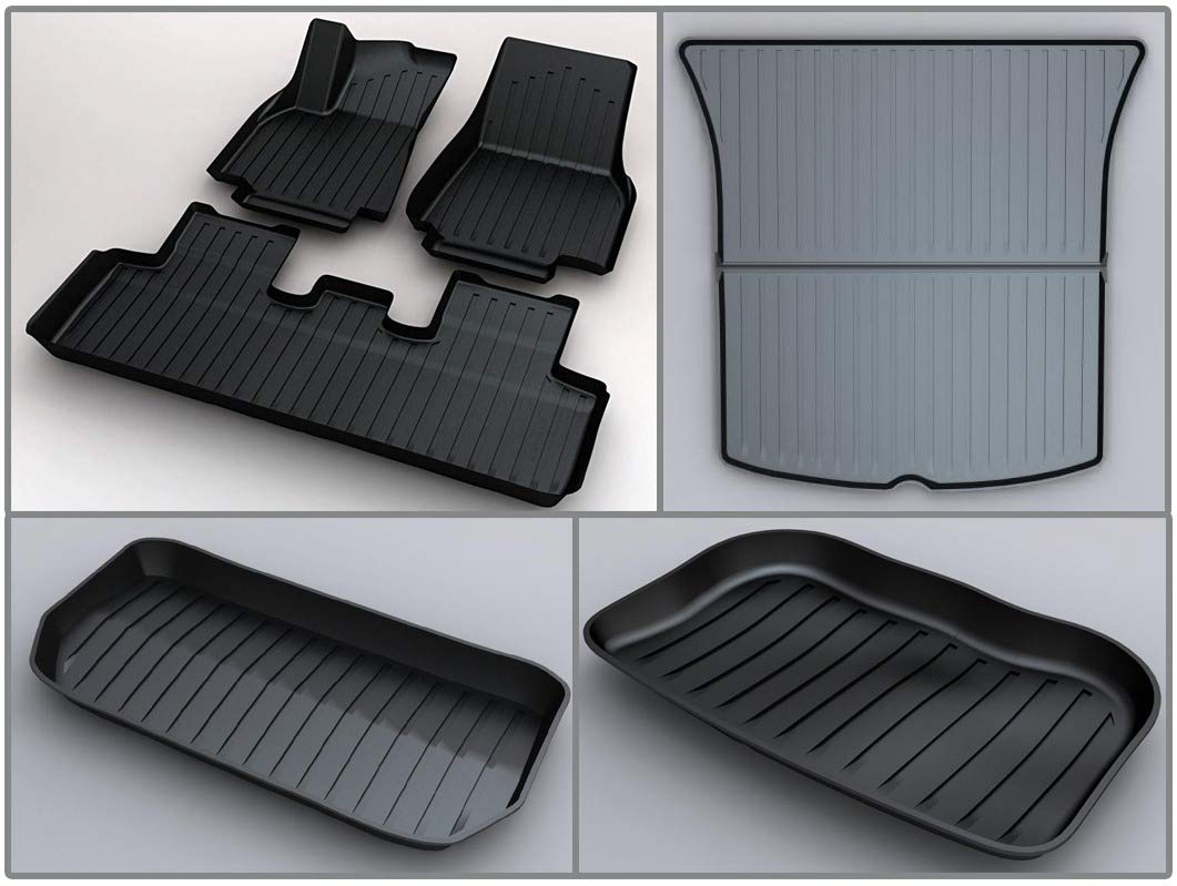 Buy Tesmanian Tesla Model Y Floor Mats TPE Liner Front and Rear Trunk