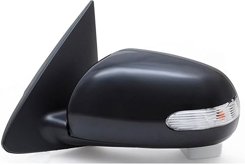 Miniatura 2 de Fit System Espejo lateral del pasajero para Kia Forte Sedán, con señal de giro, negro, cubierta PTM, plegable, energía calentada