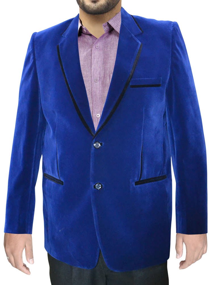 well dressed man blue velvet Mens Navy Blue Velvet Smoking Jacket